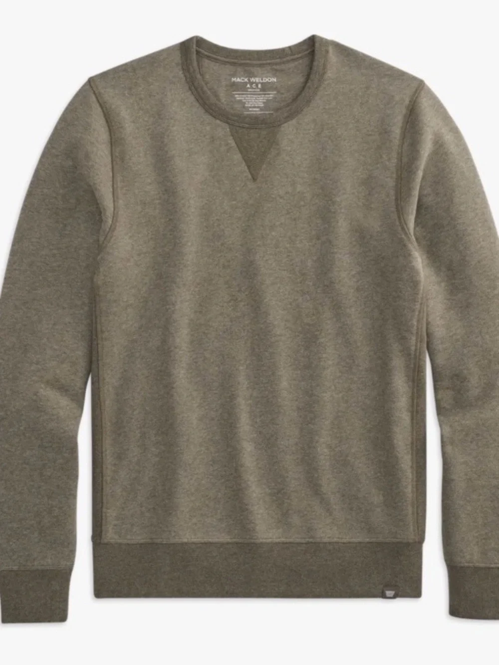 Mack Weldon Sage Heather Crewneck Sweatshirt